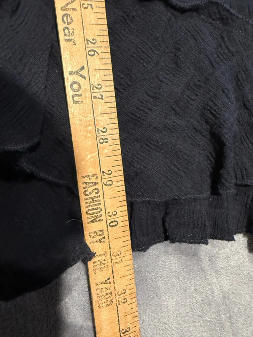 Free People Endless Summer Elle Mini Dress size S Black Puff Sleeve - Picture 6 of 10